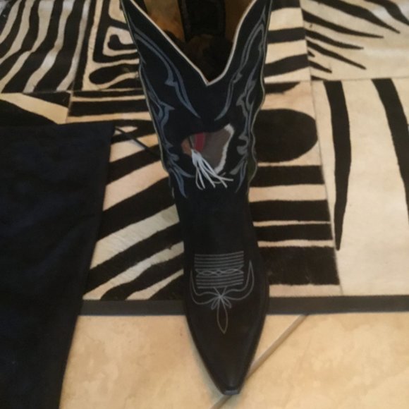 Liberty Boot Company Indian head embroidered  cowboy Boots size 11M 13W New - Picture 1 of 6